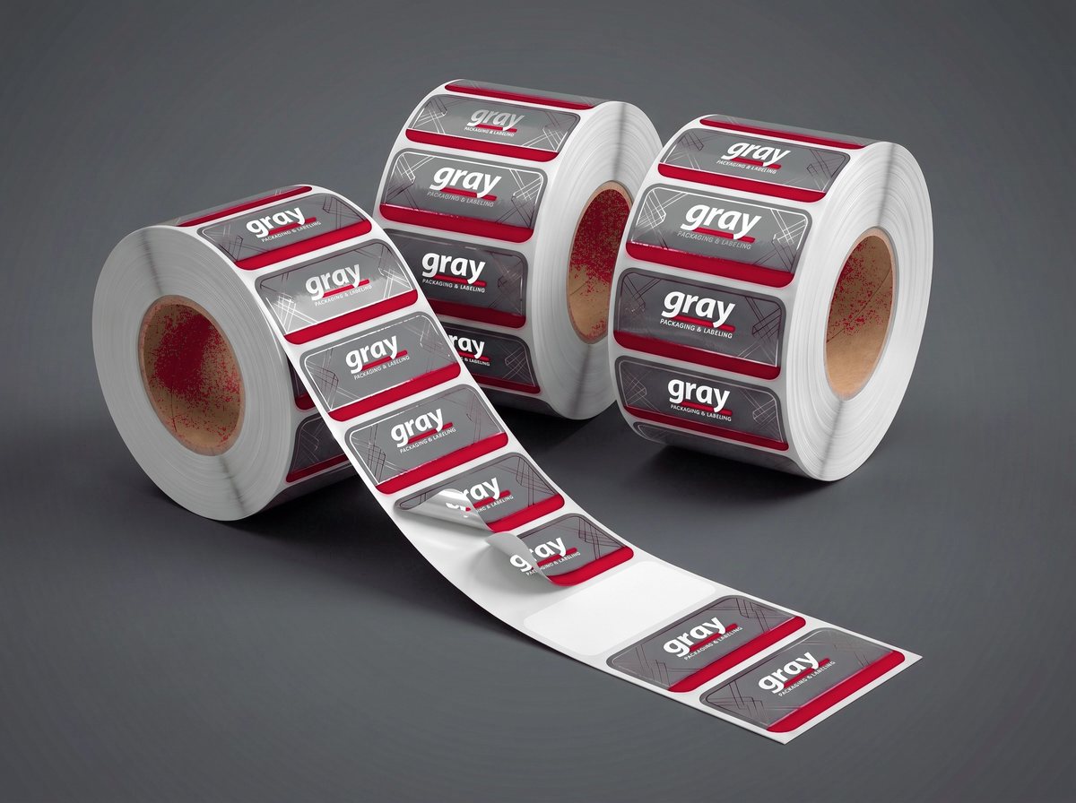 Roll labels from the Gray print house